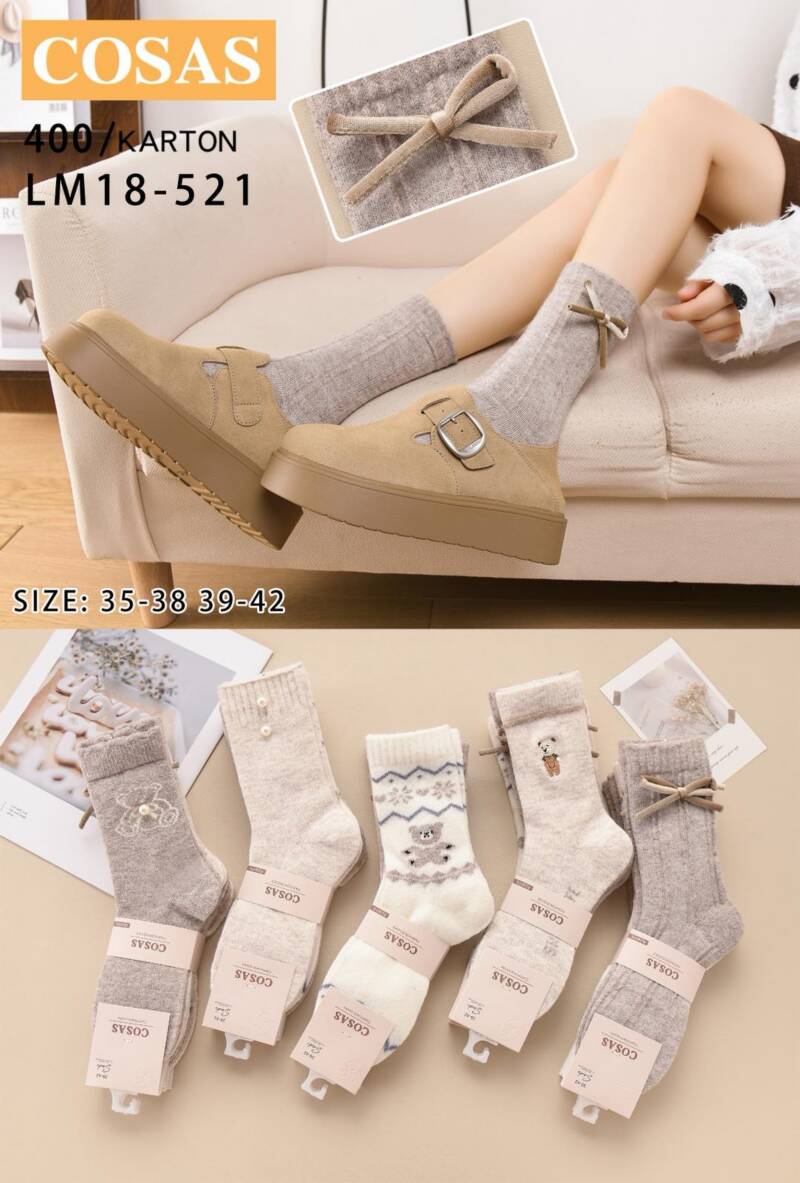 Skarpety damskie Roz 35-42, Mix kolor Paczka 40 szt